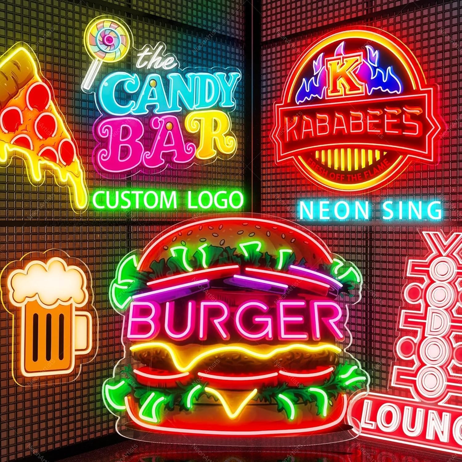 لافتة نيون LED مخصصة، ديكور جد - مراجعة Party Games Name وسعره